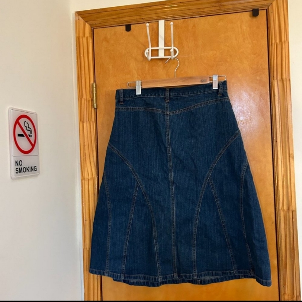 90s Midi Jean Skirt - Size 6